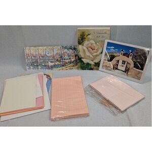 Unbranded Stationery Lot OS Multicolor Good Vintage Floral Landscape Paper